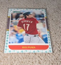 2021 LANCE BIG PUMA BERKMAN DONRUSS VARIATIONS RETRO LIBERTY PARALLEL (ASTROS)