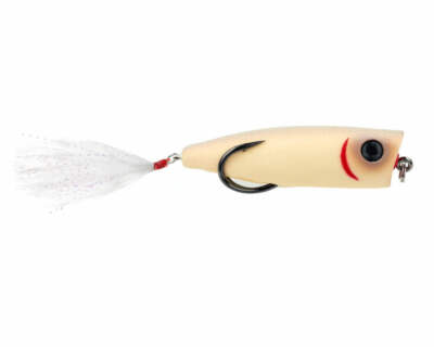 Snag Proof Zoo Pop Topwater Soft Plastic Bass Fishing Popper - 3/8 oz. (Bone)