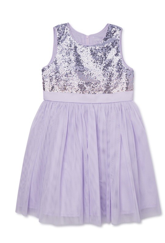 George Girls Orchid Sequin Tutu Dress Size 12 NWT