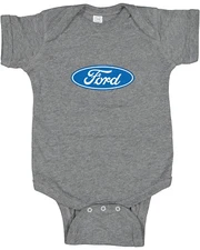 Ford baby clothes infant t-shirt one piece suit romper mustang trucks gifts 
