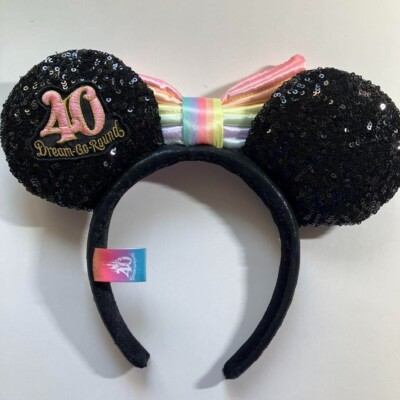 Tokyo Disney Resort 40th Anniversary Minnie Black Sequin  display picture 3