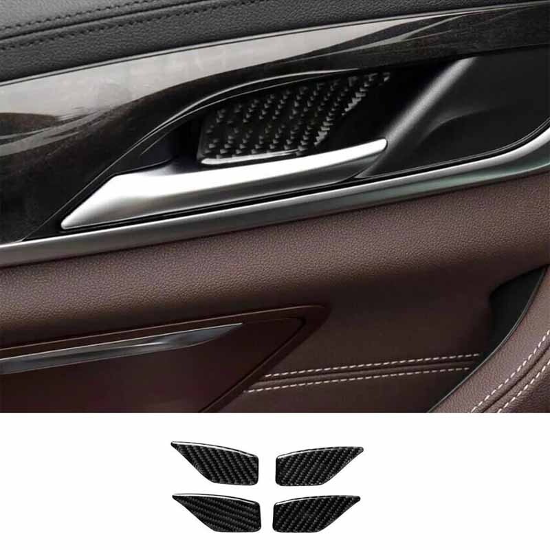 Car Inner Door Real Carbon Fiber For BMW 5 Series Bowl Sticke Panel Trim 2018-22
