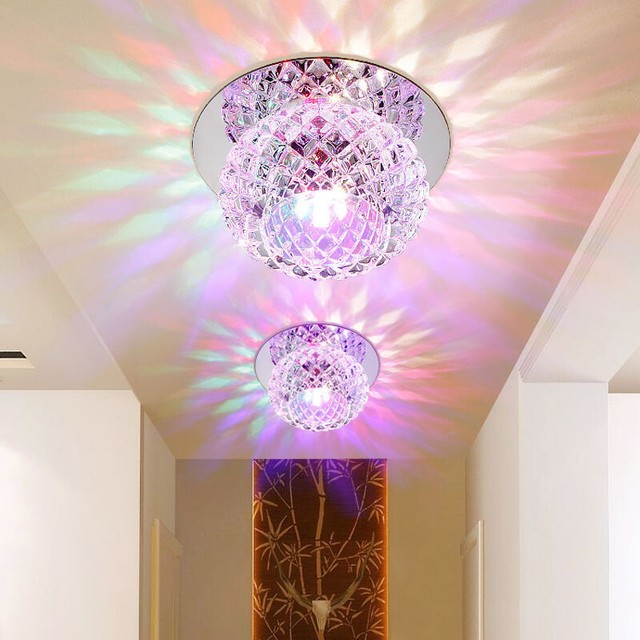 modern crystal led ceiling lights