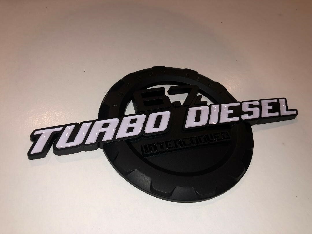 2011 2020 FORD F250 F350 6.7 TURBO DIESEL INTERCOOLED EMBLEMS 2X