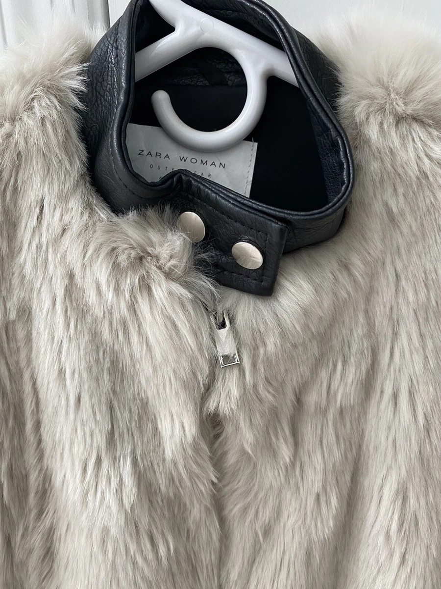 Zara fluffy top bomber jacket