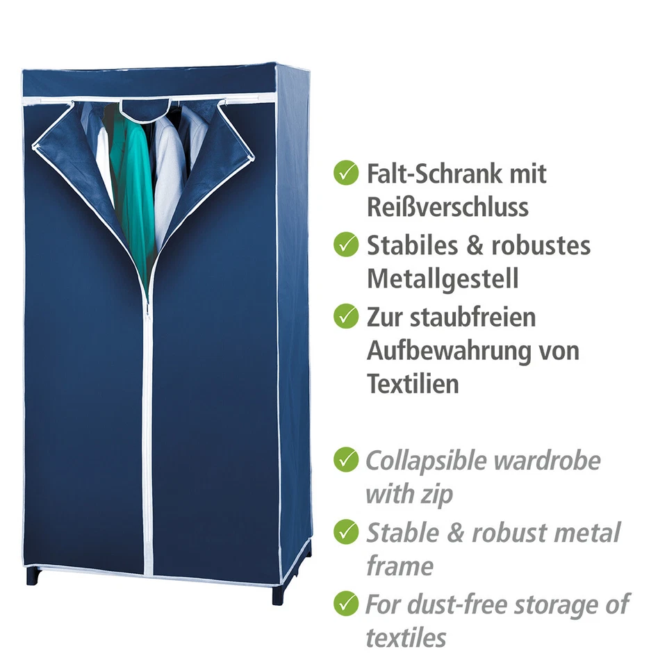 WENKO Kleider Schrank AIR Garderobe Aufbewahrung Kleidung Textil Wäsche Zimmer - Bild 3 von 4