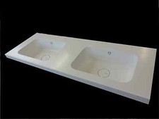 Maßanfertigung Waschbecken Waschtisch Corian Hi Macs Becken Bad Design Modern