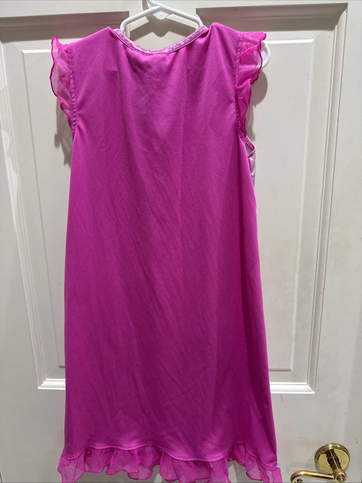 Shopkins Girl’s Size 10-12 Sleeveless Pink Polyester Nightgown Sleepwear - Image 2 of 3