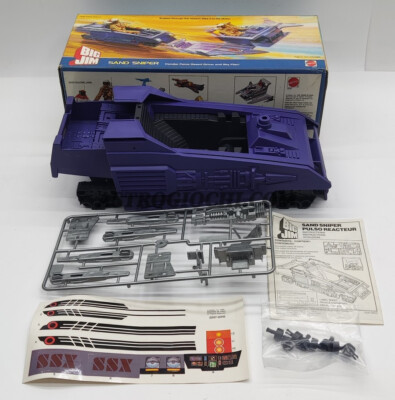 BIG JIM ANCIEN SAND SNIPER 1986 VAISSEAU DESERT JOUET ANCIEN NEUF BOITE NOTICE