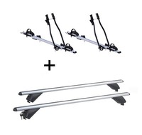 2X FahrradträGer Sagittar+Alu DachträGer RB003 FüR Bmw X6 F16 5TüRer Ab 15
