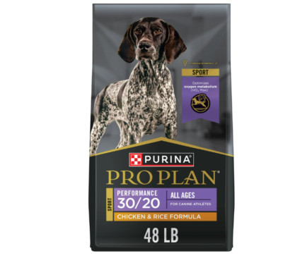 Purina Pro Plan Dry Dog Food, High Protein SPORT 30/20 Chicken & Rice, 48 lb