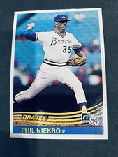 1984 Donruss Baseball Phil Niekro Atlanta Braves Card #188 Hall of Famer..