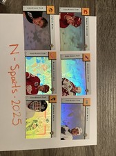 1992-93 UD EURO ROOKIE TEAM HOLOGRAM 6 HOCKEY CARD INSERT LOT Hasek Bure