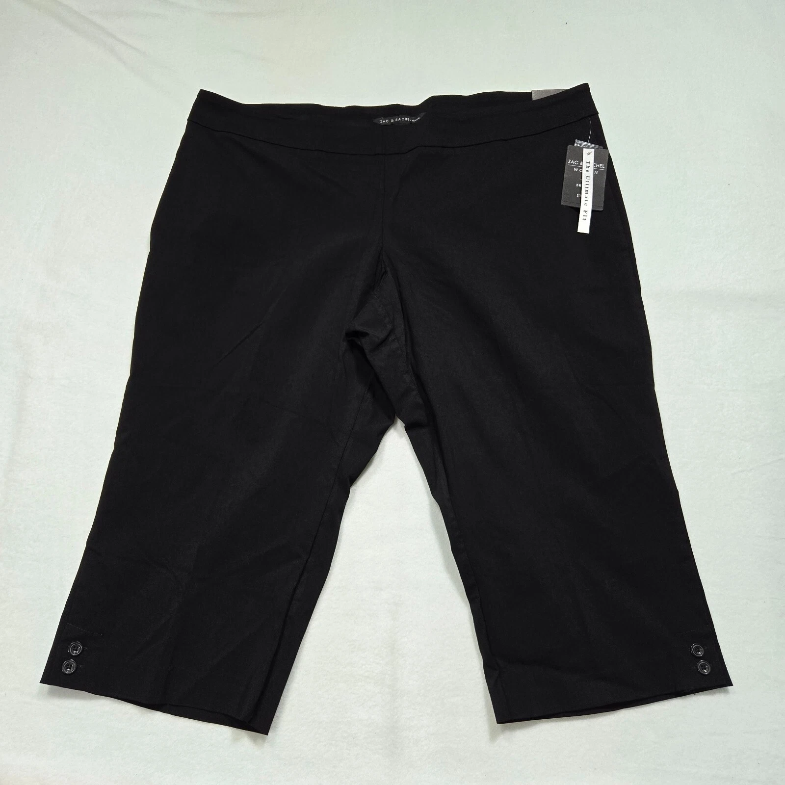 Zac & Rachel Capri Pants Womens 24W Black The Ultimate Fit Cropped Pull On
Opens in a new window or