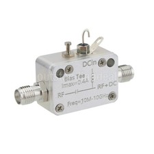 10MHz-10GHz RF Isolator DC Block Coaxial Bias Tee 400mA w/ SMA Female Connector
