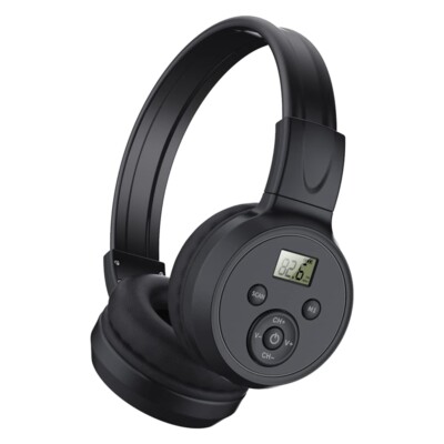 Portable  FM Radio Headphones , Rechargeable FM Radio Headset Receiver for5911