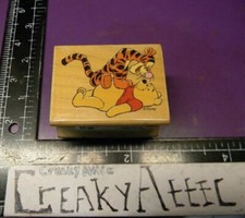 WINNIE THE POOH TIGGER BOUNCED RUBBER STAMP ALL NIGHT MEDIA 997E06 CREAKYATTIC