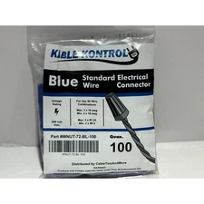 KABLE KONTROL WNUT-72-BL-100 pack Blue Standard Wire Electrical Connectors