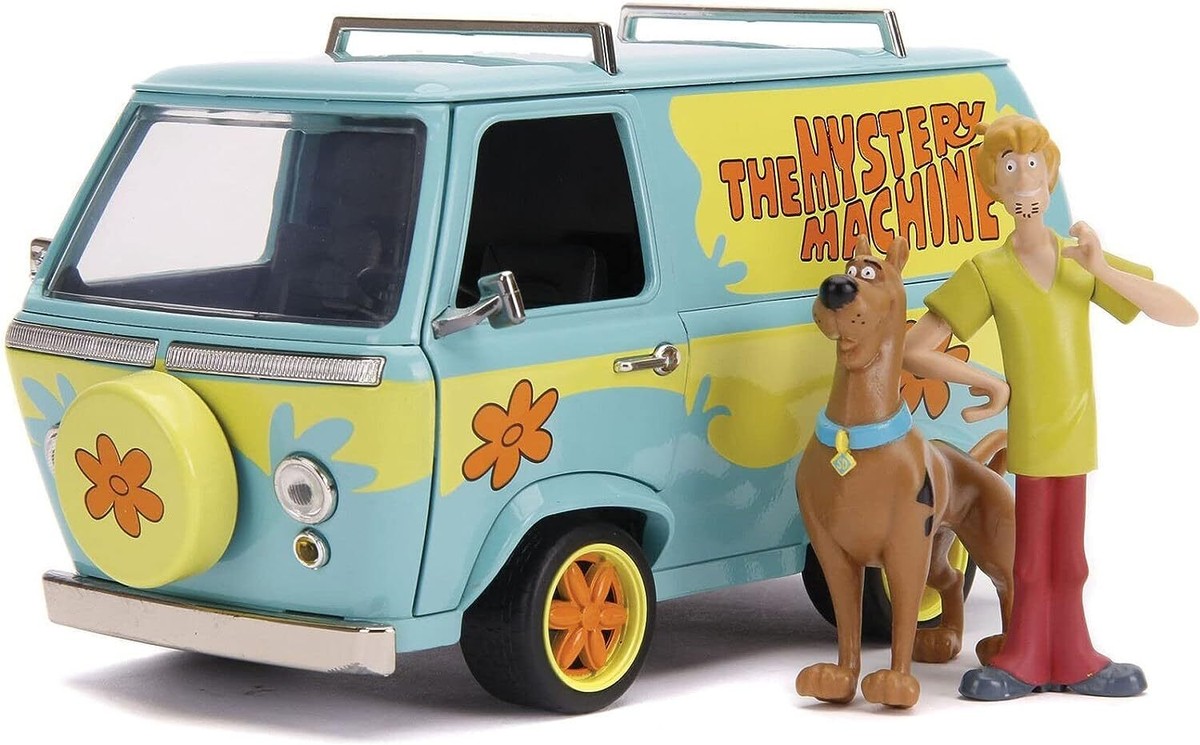 Die-cast Mystery Machine 1:24 Scale With Scooby And Shaggy Figures