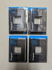 LOT OF 4  FOUR NEW LEGRAND ONE GANG WALL PLATE OIL RUBBED BRONZE