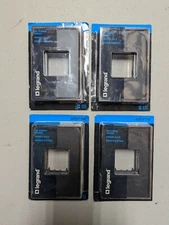 LOT OF (4)  FOUR NEW LEGRAND ONE GANG WALL PLATE OIL RUBBED BRONZE