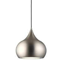 Endon Lighting 61296 Brosnan Led Single Pendant Fitting Matt Nickel Plate Finish Endon Lighting 61296 Brosnan Led Single Pendant Fitting Matt Nickel Plate Finish