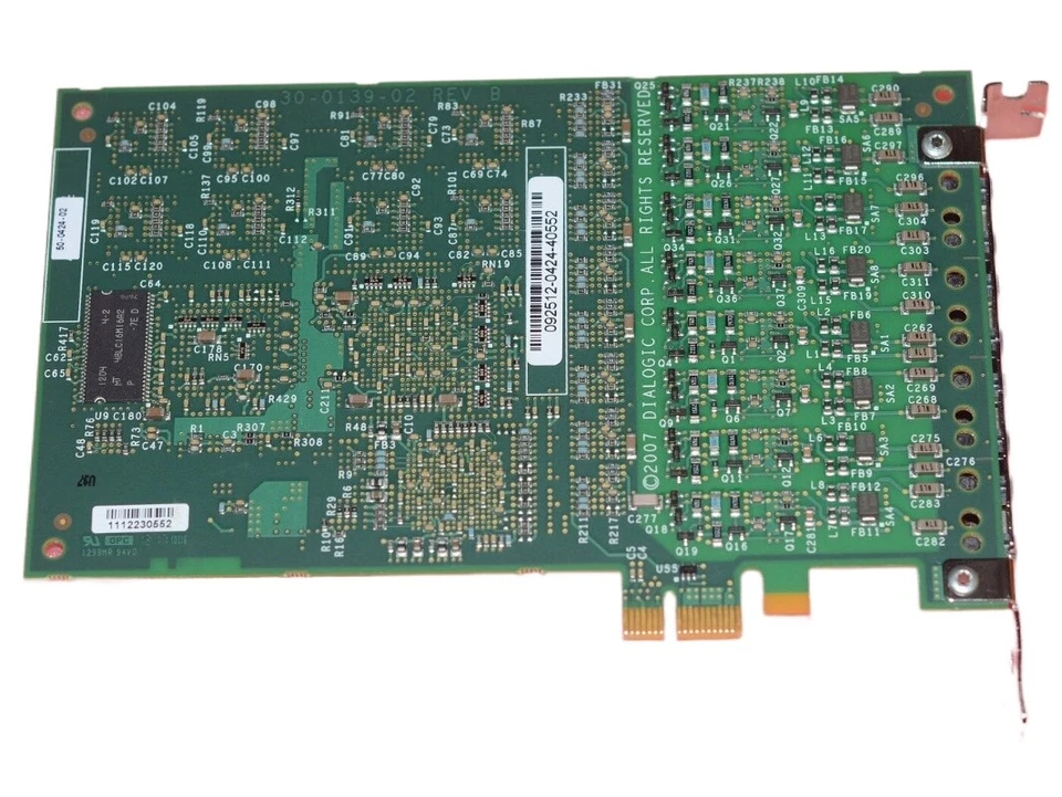 Dialogic DIA-ANALOG4PCIE 4-Port Board 30-0139-02 Diva Analog-8 PCIe - Image 3 of 3