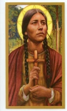 Prayer to St. Kateri Tekakwitha for Our Earth U -Pack of 25 Laminated Holy Cards