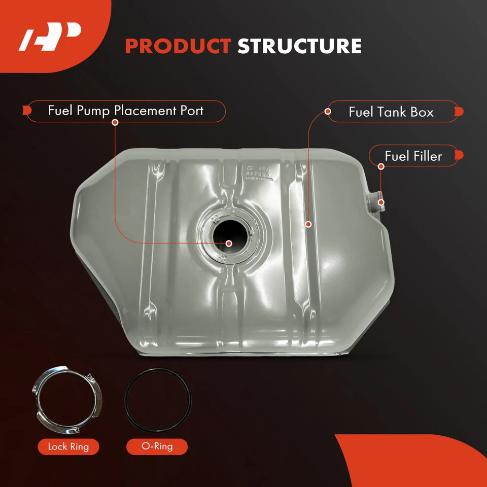 Tanque de combustible plateado de 13,2 galones para Chevrolet Blazer S10 GMC S15 Jimmy 1983-1985 Foto 2 de 4
