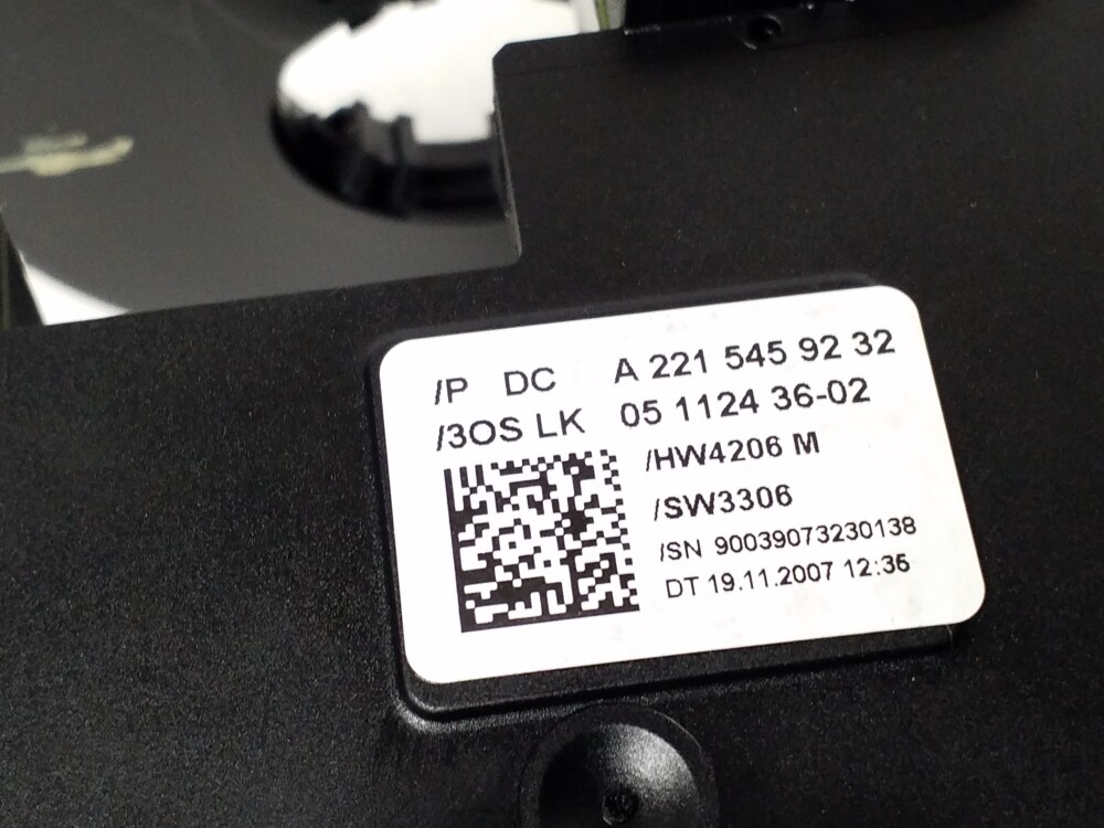 Mercedes Benz Cl-Klasse C216 2007 Lenkung Winkel Sensor 