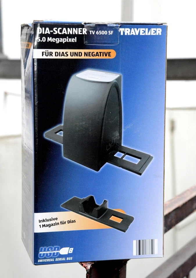 Dia Scanner Traveler TV 6500 SF für Negative und Diapositive 5,0 MP 1800 dpi USB