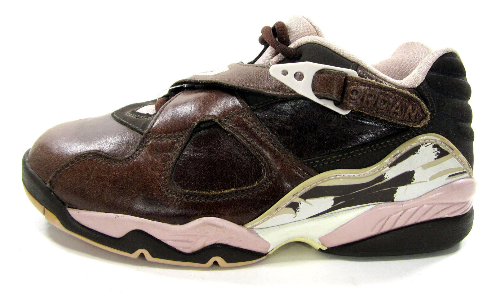 brown and pink jordan 8