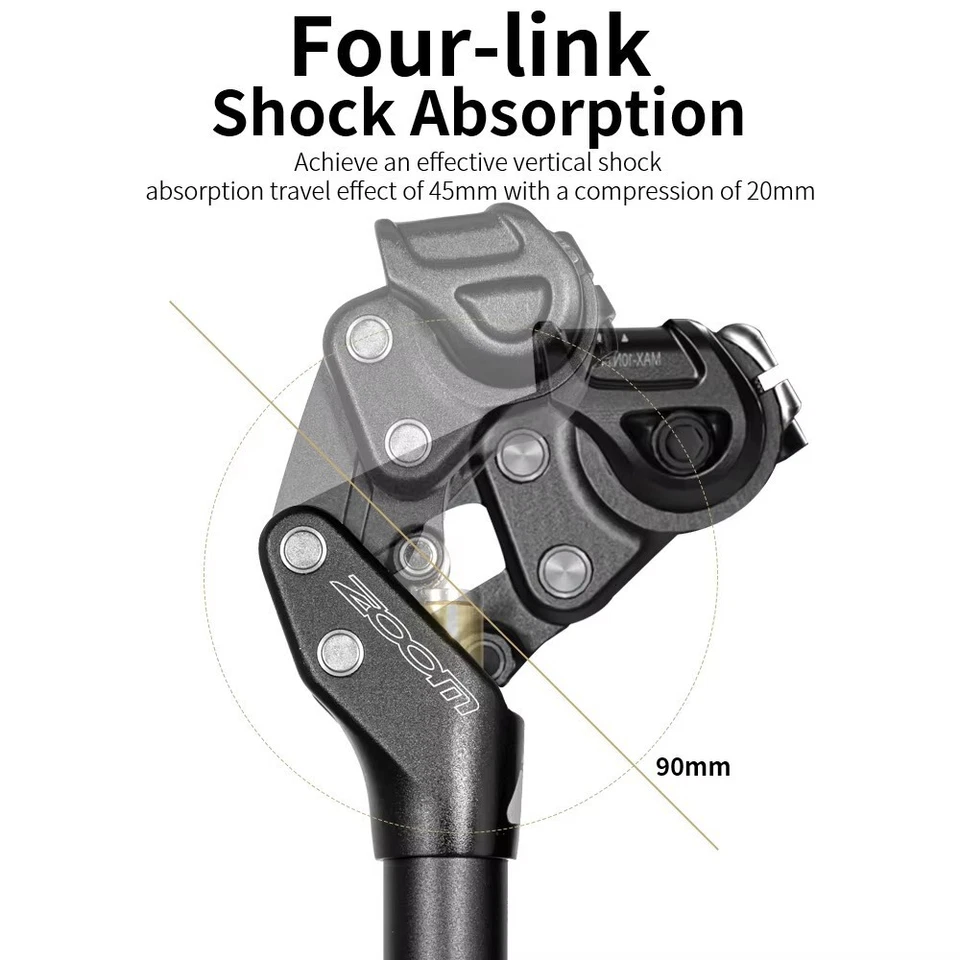 MTB Suspension Seatpost 30.9/31.6mm Bike Shock Absorber Off-Road Bicycle Seatpos - Image 3 of 4