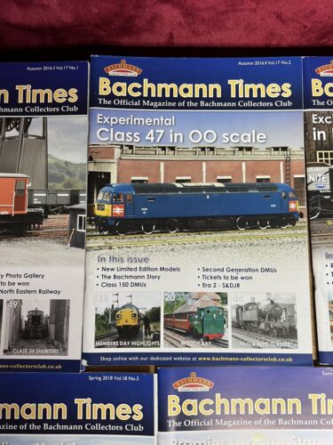 Vintage Bachmann Times Magazines Bachmann Collectors Club 2016 2017 2018 x 11 - Foto 5 di 14