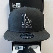 MLB - Gorra New Era ajustable de los Dodgers de Los Ángeles 9FIFTY con respaldo a presión - Negra