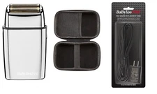 BaBylissPRO FOILFX02 Metal Double Foil Shaver + FREE Travel Case & Charging Cord