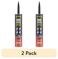  2 pack Leak Stopper Roof Patch, Black, 10 oz Tube