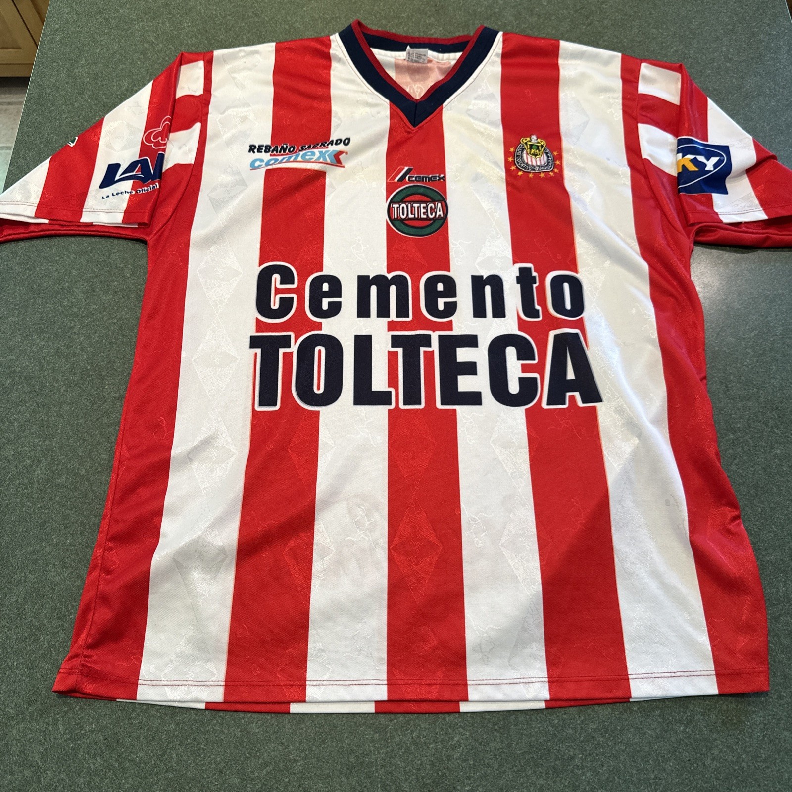 Vintage Paul Sport Chivas De Guadalajara Soccer Jersey Futbol Mexico 90s Size L