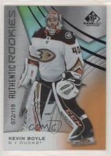 2019 SP Game Used Authentic Rookies Orange Rainbow 72/118 Kevin Boyle #124 o1h