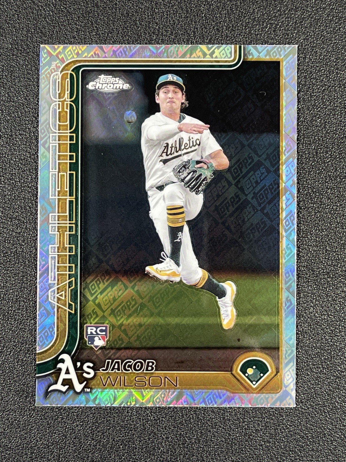 2025 Topps Chrome Jacob Wilson #96 RC Fanatics Exclusive Parallel Toppsfractor