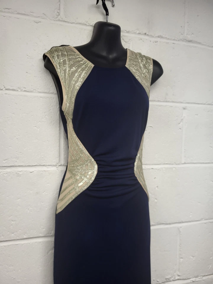 Nuevo con etiquetas - Vestido Michelle Keegan Lipsy London - Azul marino - Talla UK 8 Foto 3 de 4