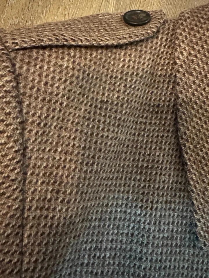 Vintage 70s Energy Manufacturing Wool Overcoat Made in USA Size 38 Mens jacket - Image 4 of 4