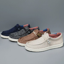🔥2025 Wally Casual Dude On Stone Slip Hey Sox Lightweight Men's *Shoes*