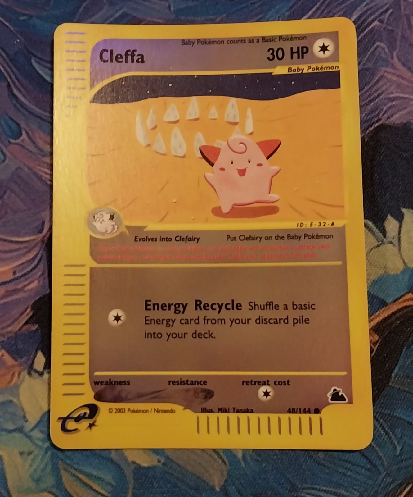 Cleffa 48/144 Skyridge Reverse NM