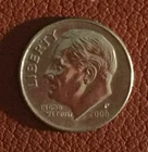 2006 P  Roosevelt Dime - very nice, actual coin - Free shipping.