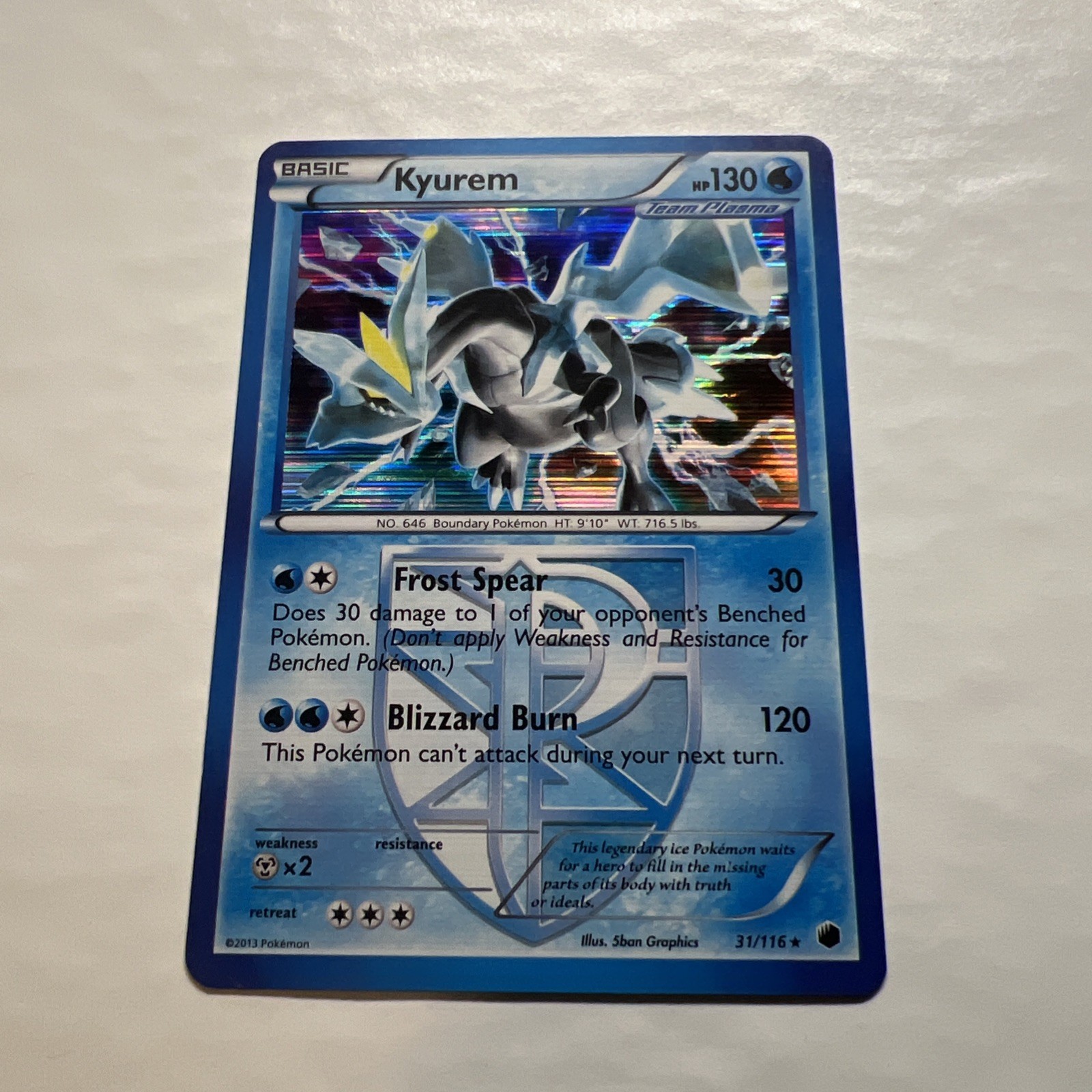Kyurem (Team Plasma) 31/116 Plasma Freeze Holo
