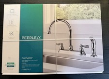 PEERLESS CLAYMORE TWO-HANDLE WALL-MOUNT KITCHEN FAUCET P299305LF NEW IN BOX 