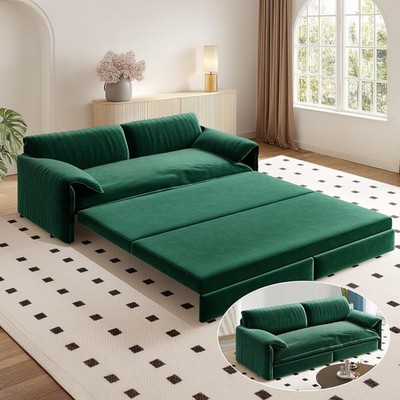 66'' Queen Sofa Bed 3-in-1 Multi-Functional Convertible Sleeper Pull Out Sofa Bed