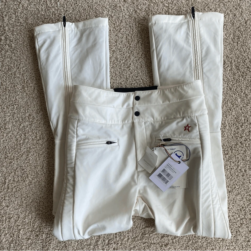Perfect Moment Aurora High Rise Flare Ski Pants Waterproof Large White NWT