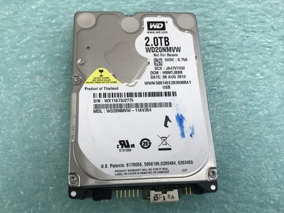 WD WD20NMVW-11AV3S4 DCM: HBMTJBBB 2TB 2.5'' USB 3.0 Hard Drive - HD465A